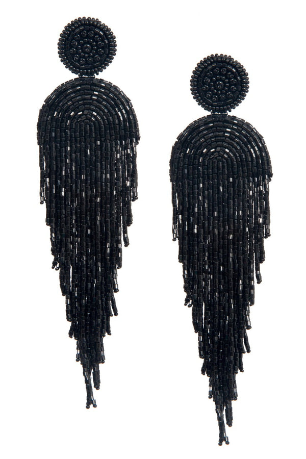 Black Elizabeth Earrings