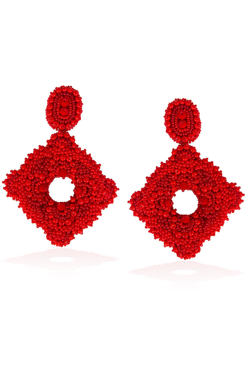 Red Frida Earrings