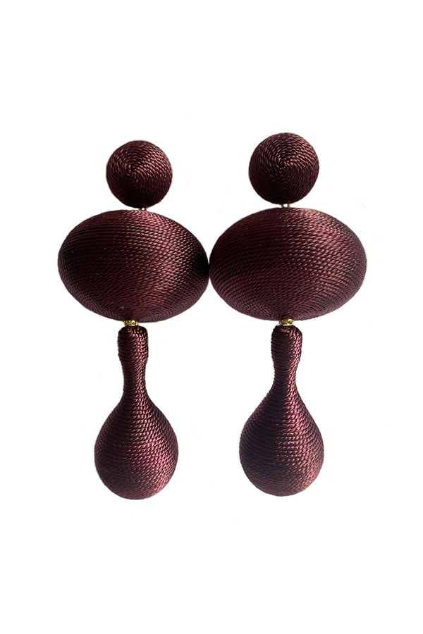 Burgundy Ibiza Earrings