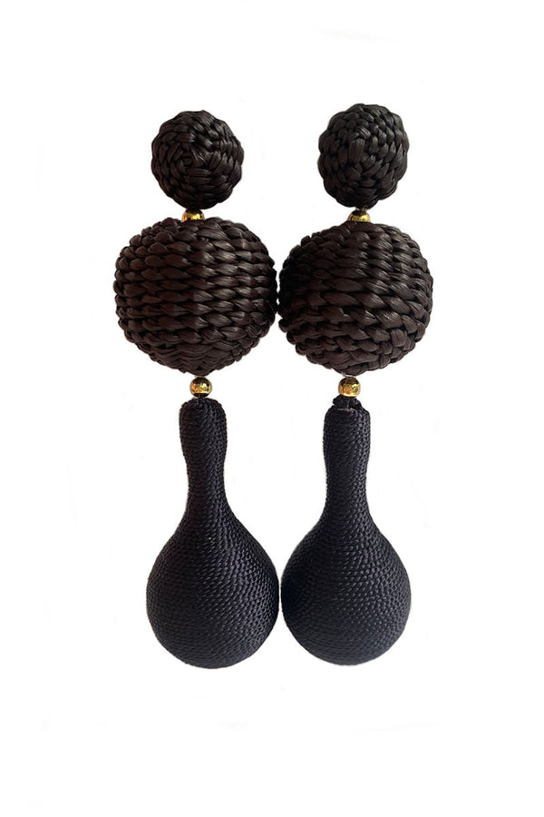 Black Mini Ibiza Earrings